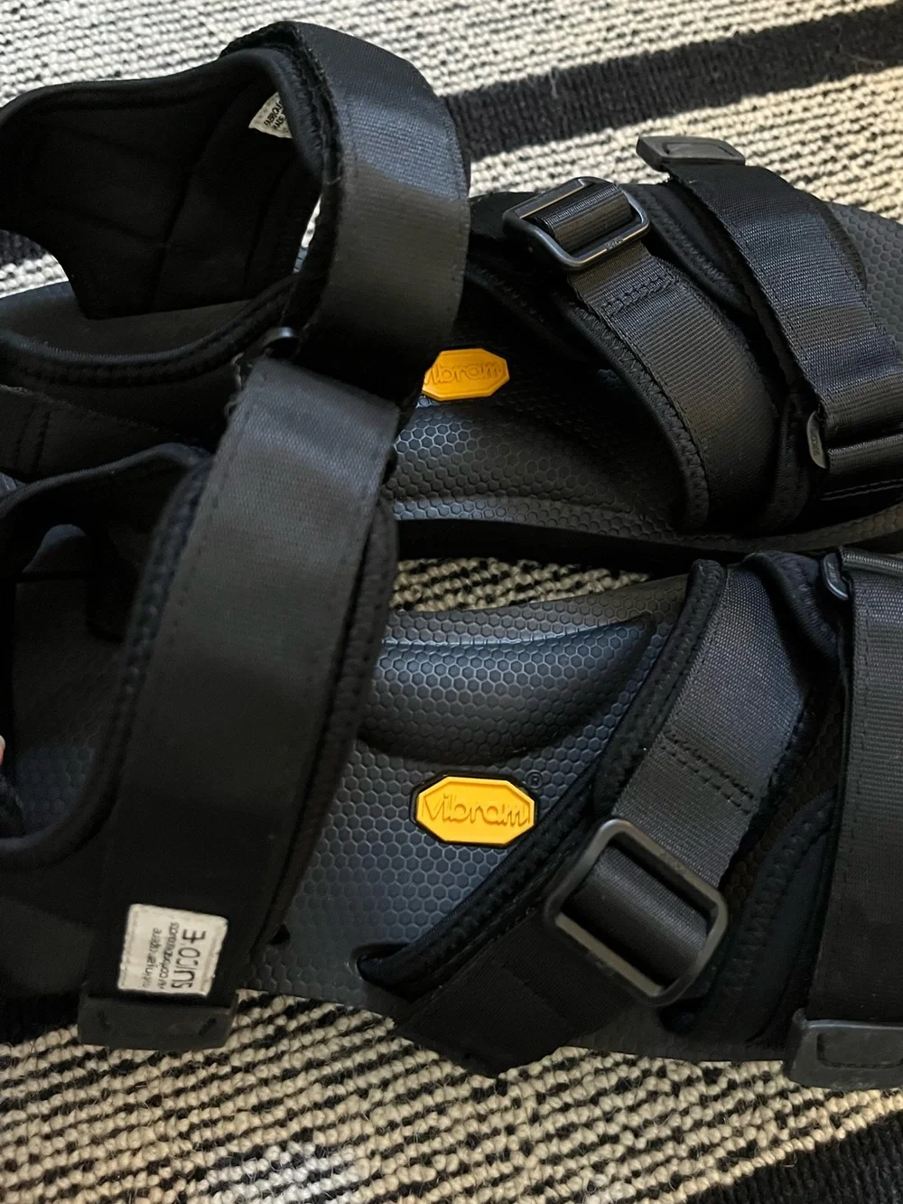 Suicoke Kisee Black Adjustable Strap Sandals M9 EU42